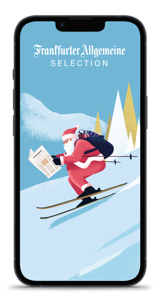iPhone 14 mit Advent Illustrationen